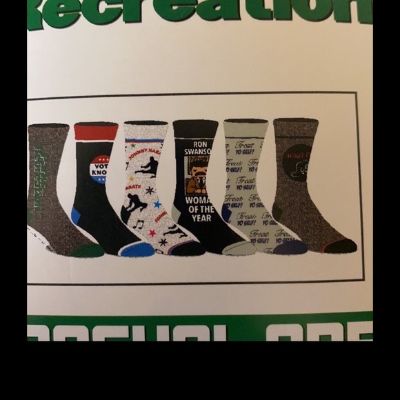 6-pack of Parks and Recreation socks - Picture 2 of 4